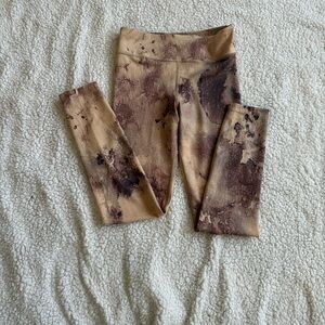 Nike Kids Abstract Tan and Brown Leggings